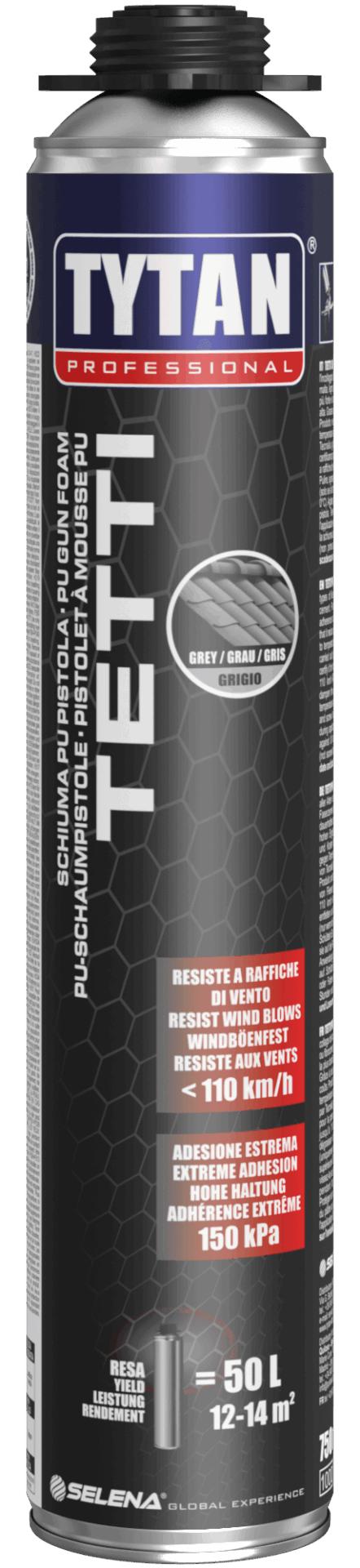 TYTAN20PROFESSIONAL20Roof20GUN20PU20Foam2075020ml20grey20GB IT2041315V01 012010047755